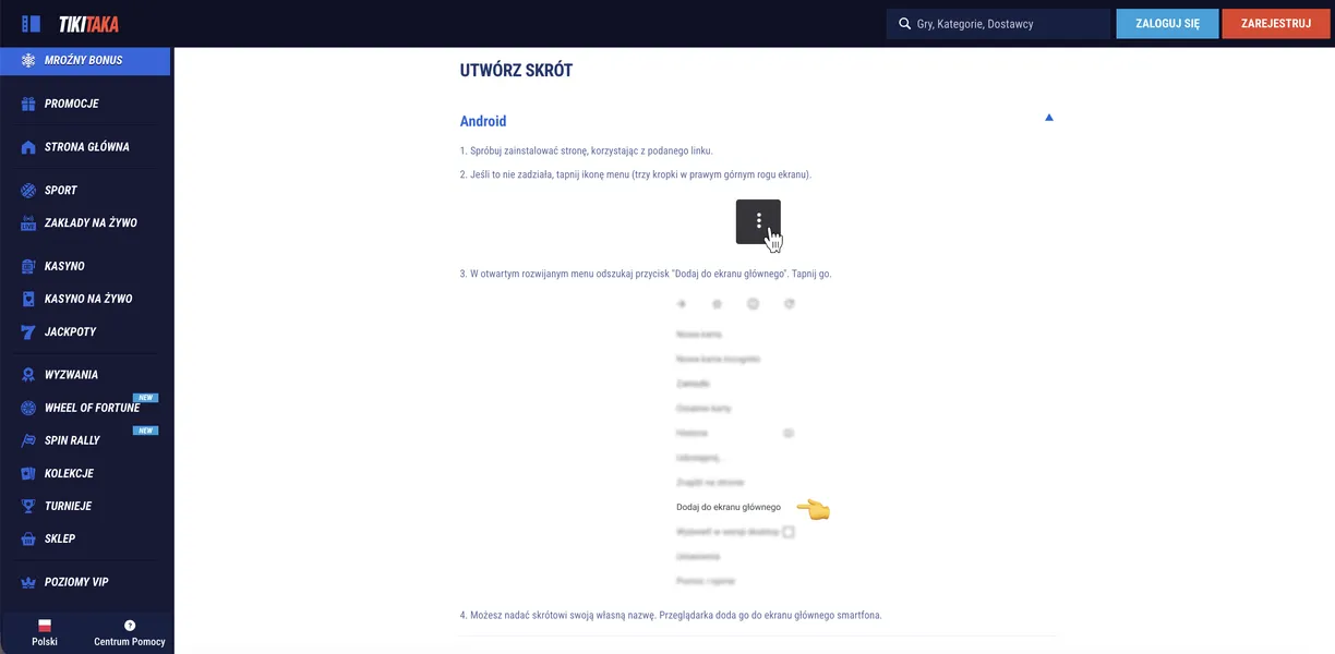 Mobilne wersje kasyn dla graczy kasyno polskie online